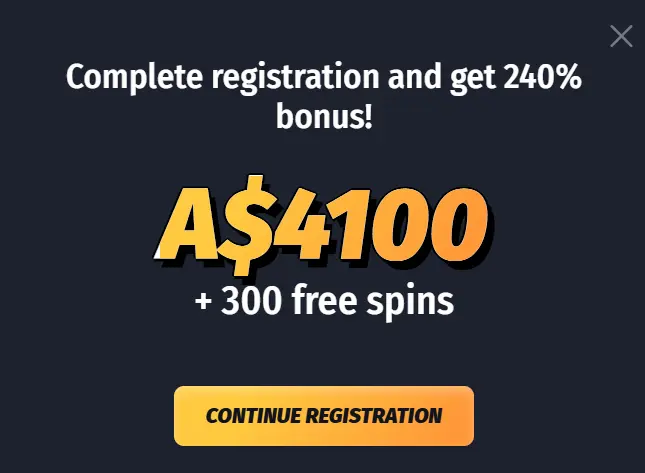 WinShark Casino Australia bonuses